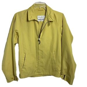 arnold palmer Van Heusen Windbreaker Size 38 Harvest Gold Golf Jacket 1t1088 *se